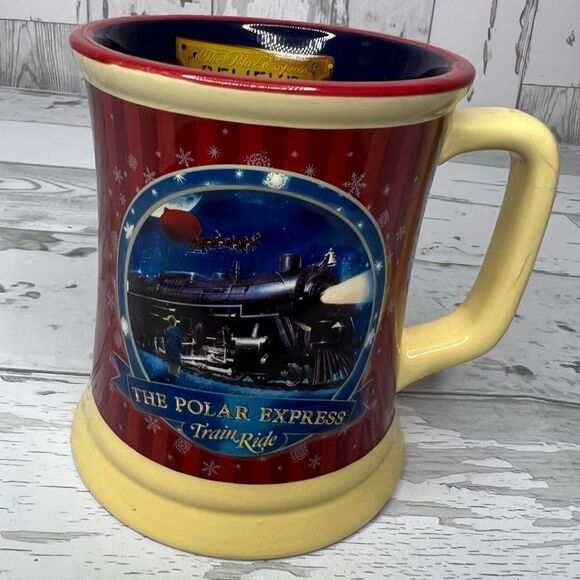 Warner Bros. Other - The Polar Express Train Ride Believe Hot Chocolate Coffee Mug MOVIE MEMORABILIA